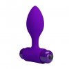 Pretty Love Vibra Butt Plug purple
